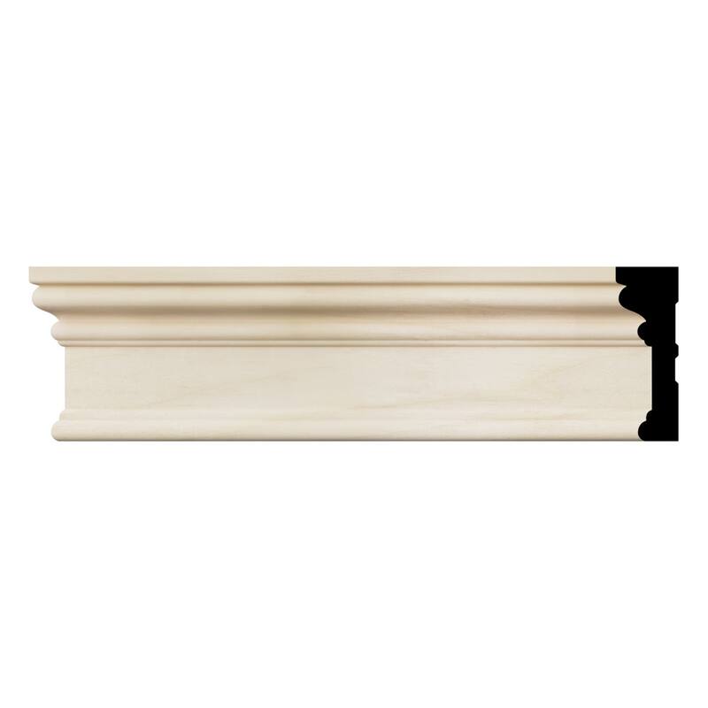 BRB3:11/16-in D x 2-1/4-in W x 96-in L Americraft Solid Hardwood Stain Grade Baby Howe Casing Moulding - Poplar