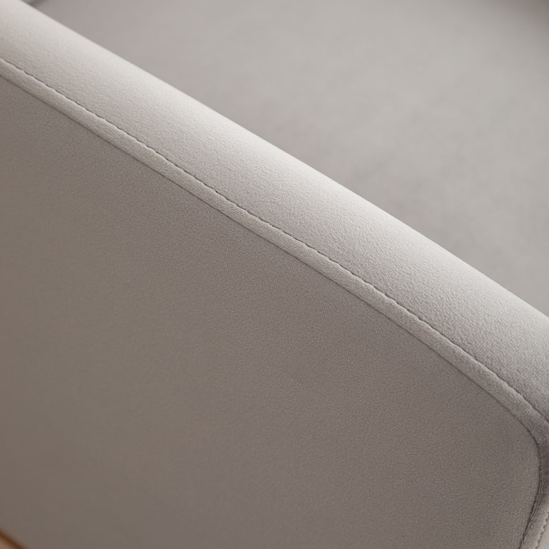 SEYNAR Modern Velvet Accent Arm Dining Chair Set of 2 with Metal Legs