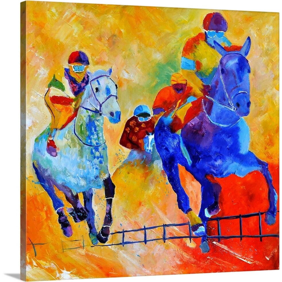 Shop Horse Race Canvas Wall Art Overstock 30179859