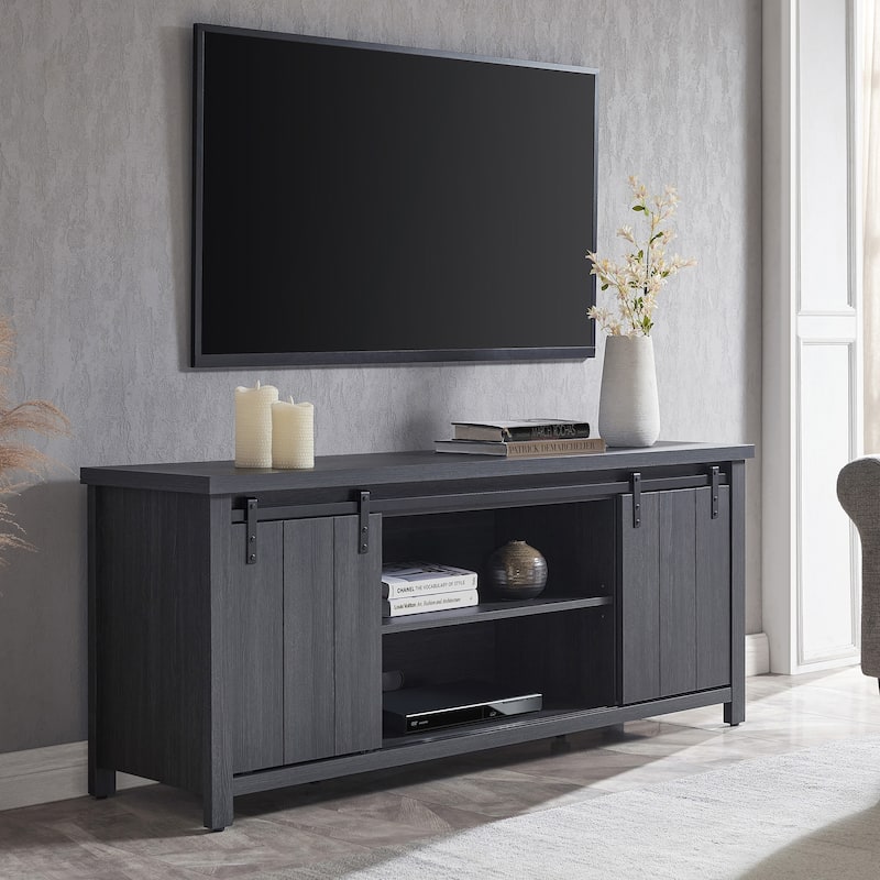 Deacon TV Stand - Charcoal Gray