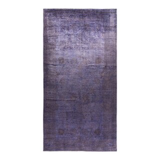 Vibrance, One-of-a-Kind Hand-Knotted Area Rug - Purple, 8' 10" x 17' 5" - 8' 10" x 17' 5"