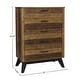 preview thumbnail 2 of 0, Urban Rustic 5-Drawer Chest, Brushed Wheat
