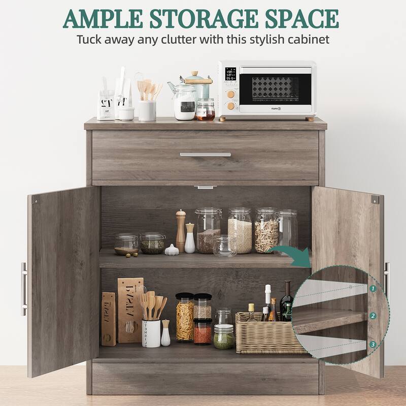 Futzca Sideboard Buffet Cabinet, Kitchen Storage Cabinet