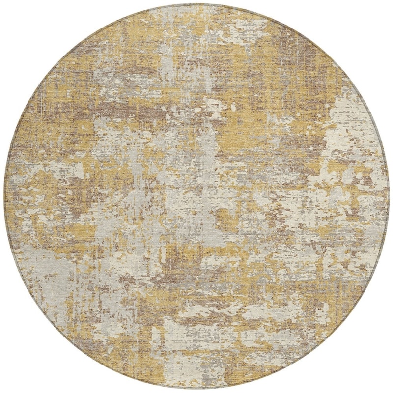 HomeRoots Abstract Transitional Rectangle Outdoor Rug