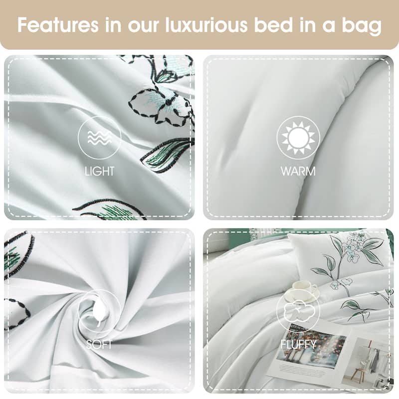 Nanshing Blair 7 Piece Botanical Comforter Set