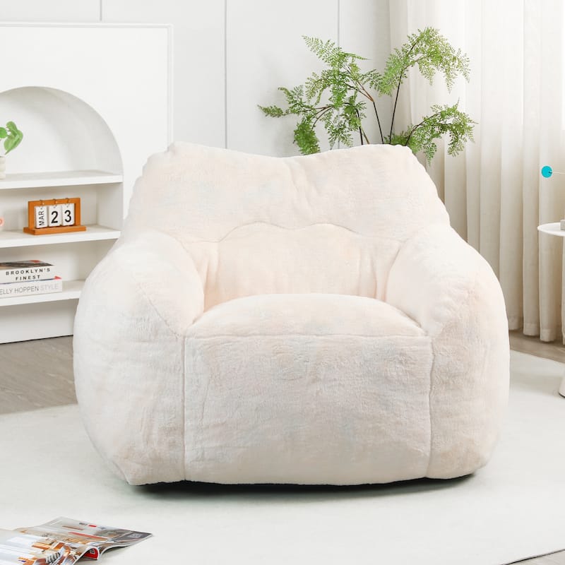 Bean Bag Chair, Bean Bag Sofa Chair with Armrests Stuffed High-Density Foam, Lazy Sofa Comfy Chairs BeanBag Chair