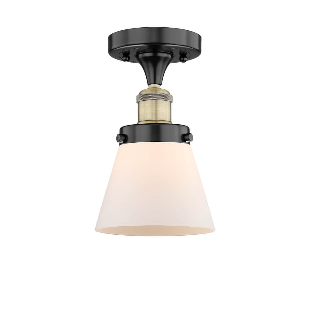 Innovations Lighting Edison Cone - 1 Light 7" Semi-Flush Mount