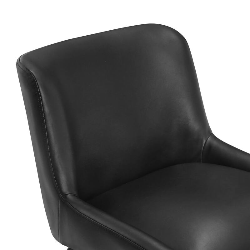 Counter Height Bar Stools with Metal Frame Upholstered Kitchen Island Stool in Faux Leather or Fabric