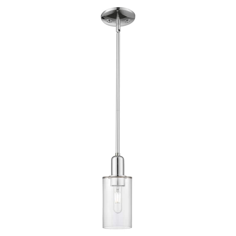 Innovations Lighting Endless Possibilities Arcadia - Clymer - 1 Light 4" Stem Hung Mini Pendant - Clear/Polished Chrome
