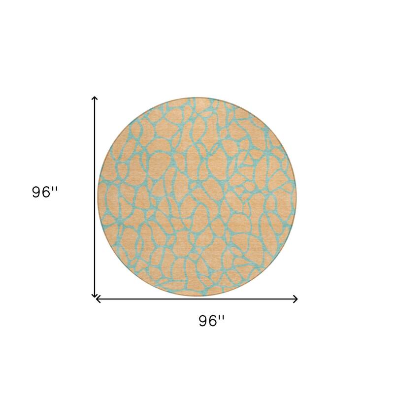 HomeRoots Geometric Transitional Rectangle Outdoor Rug