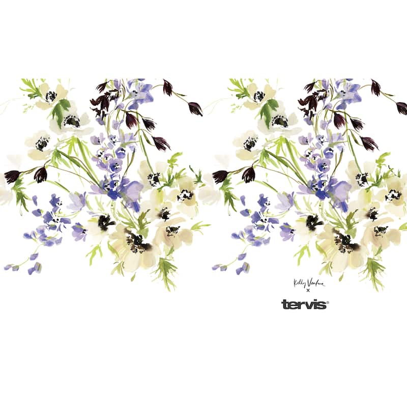 Tervis Kelly Ventura Floral Vista Collection Made in USA Double Walled Insulated Travel Tumbler, Assorted - 16oz - 4pk