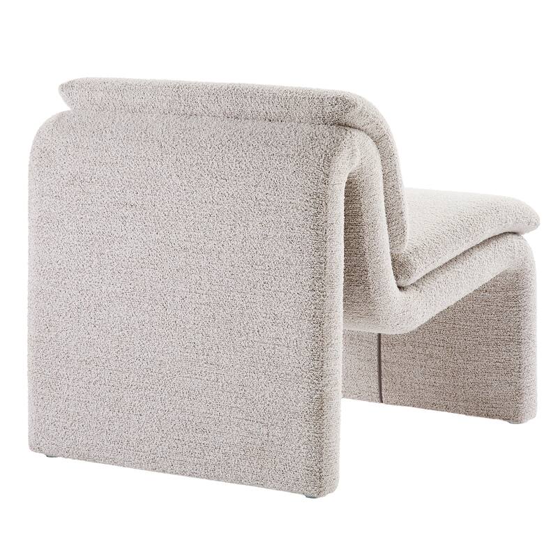 Lume Boucle Upholstered Armless Accent Chair