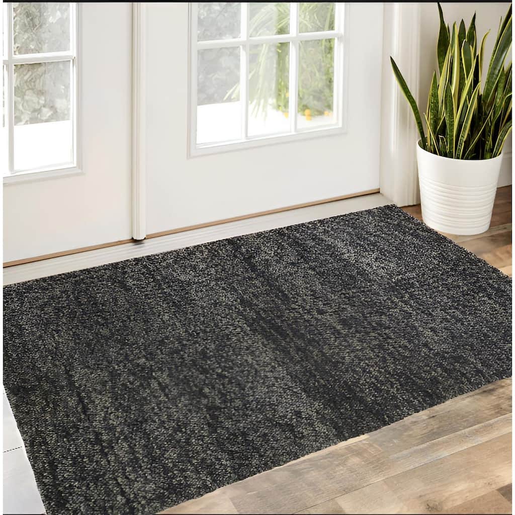 Tivu Distressed Stain Resistant Woven Durable Area Rug By HomeRoots - 2' x 3'