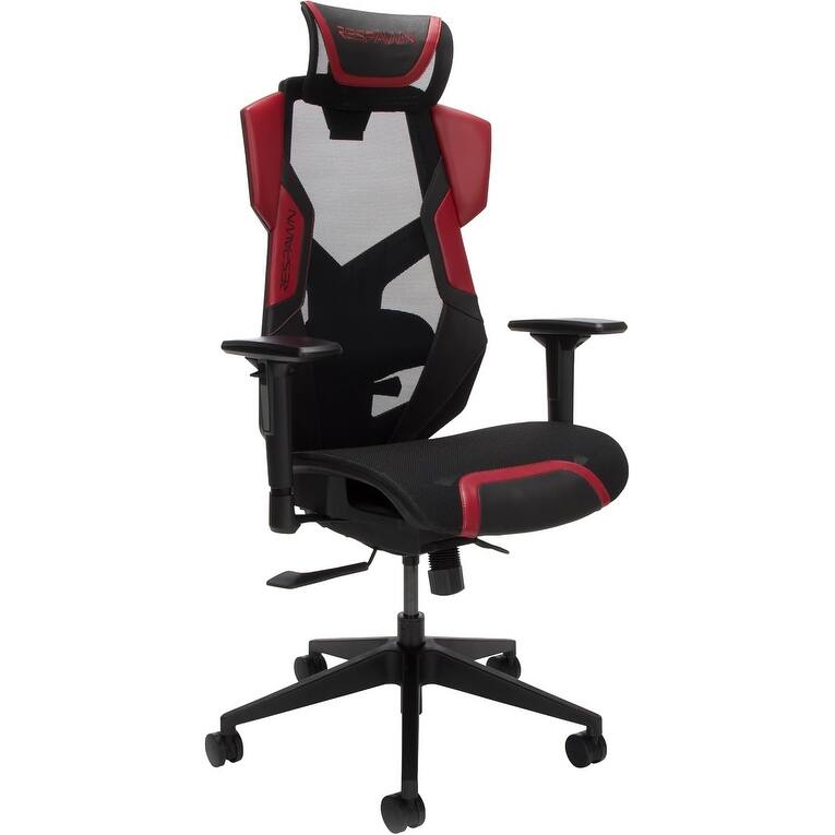 RESPAWN FLEXX Mesh Gaming Chair With Lumbar Support, Adjustable Headrest - Red