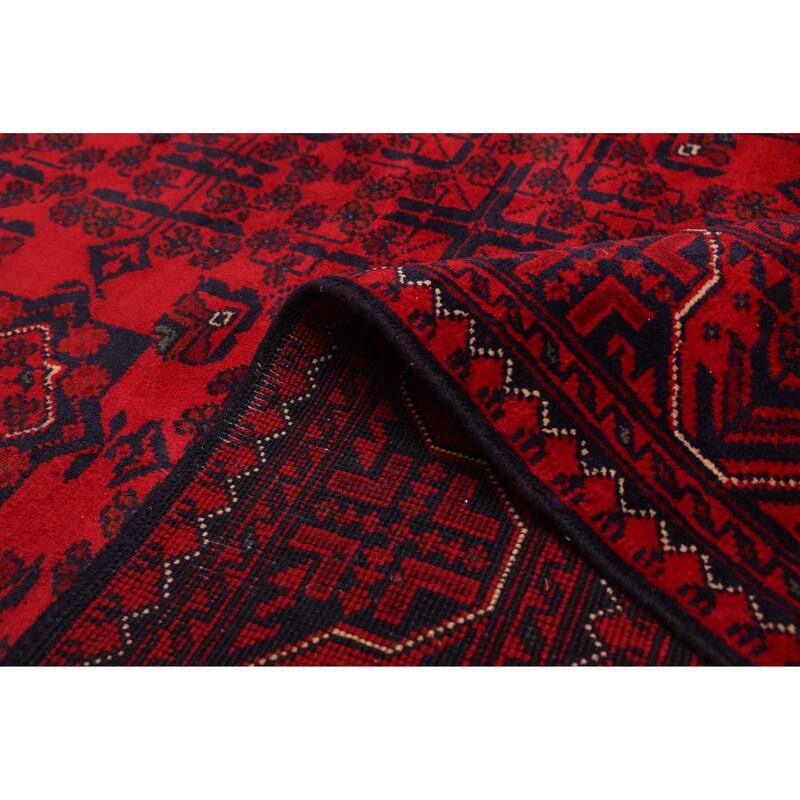 ECARPETGALLERY Hand-knotted Finest Khal Mohammadi Red Wool Rug - 4'6 x 6'7