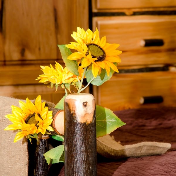 Hickory Log Wagon Wheel Bedroom Set Bed Bath & Beyond 36050930