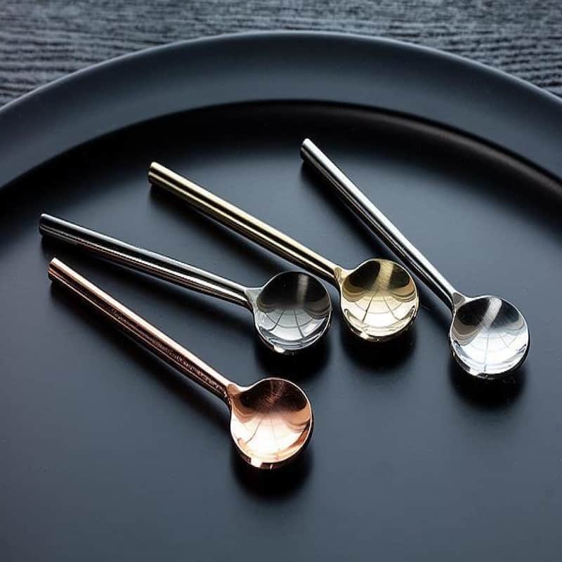 Modern Nickel Plated Spoon