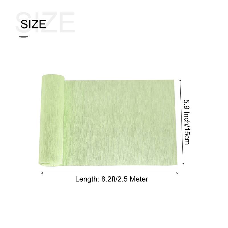 Crepe Paper Roll Crepe Paper Decoration 8.2ft Long 5.9 Inch Wide 1pcs - Light Green