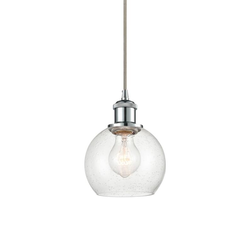 Innovations Lighting 516-1P-10-6 Athens Pendant Athens 6" Wide Mini - Polished Chrome / Seedy