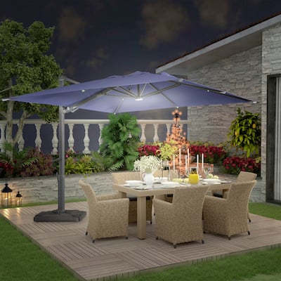 10FT Cantilever Umbrella Rectangular Crank Market Umbrella