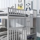 preview thumbnail 5 of 7, White Full Pine Bunk Bed with Staircase Storage, Drawers, Convertible