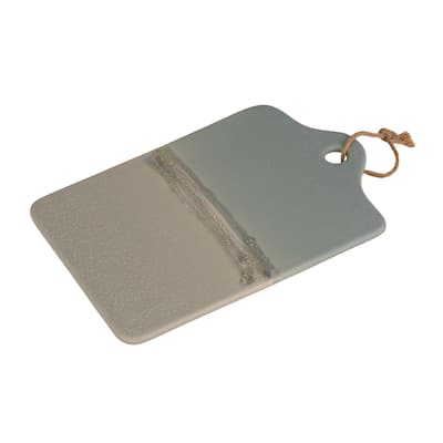 Stoneware Cheese Serving Board with Jute Tie - 13.75" L x 7.75" W