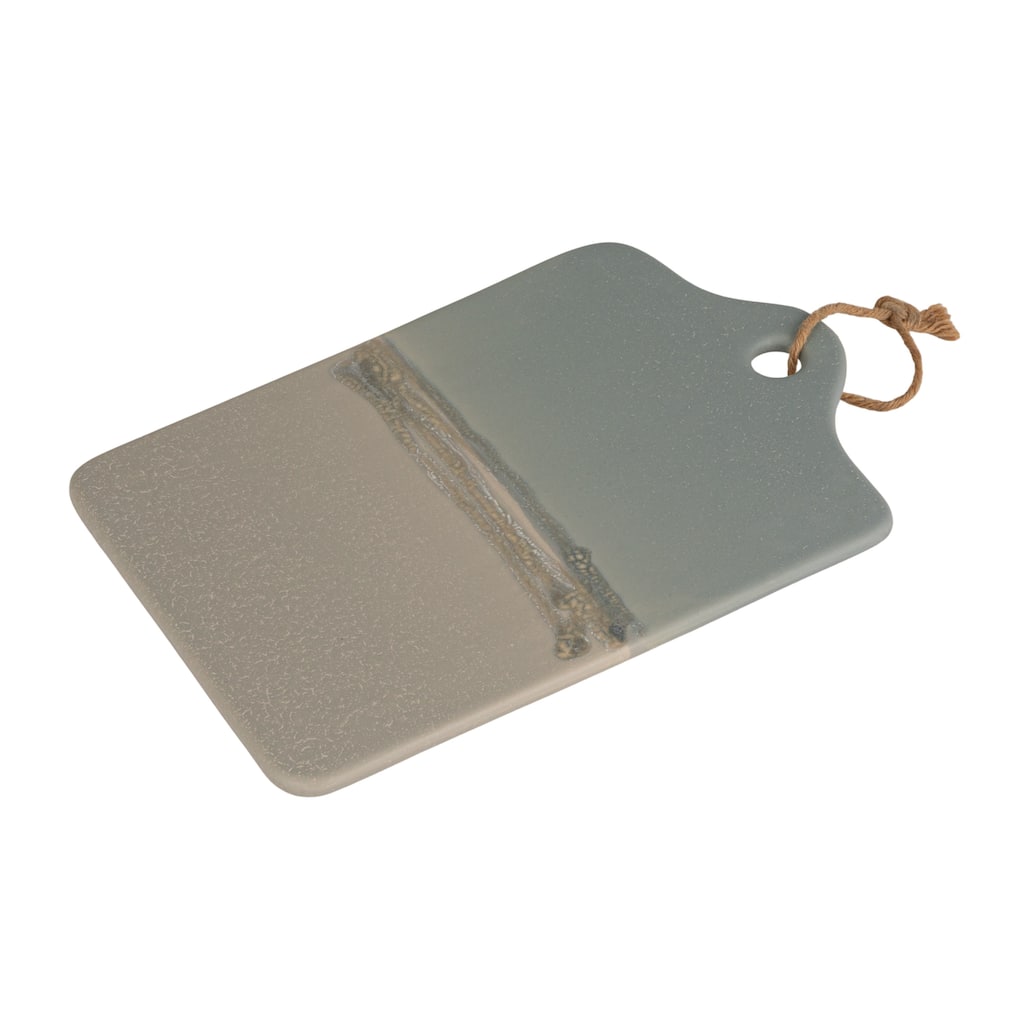 Stoneware Cheese Serving Board with Jute Tie - 13.75" L x 7.75" W