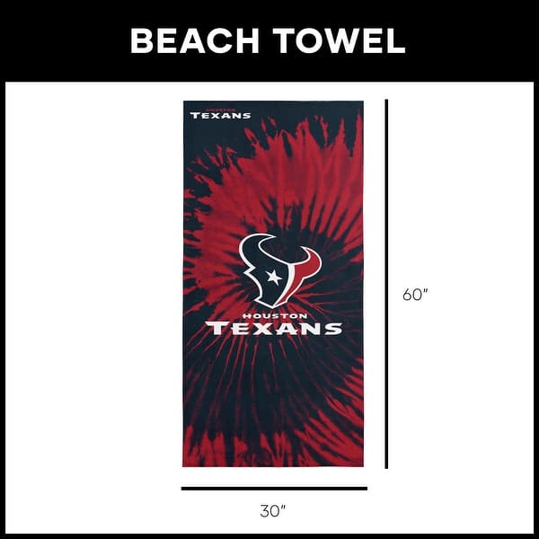 dimension image slide 1 of 3, NFL Psychedelic Beach Towel