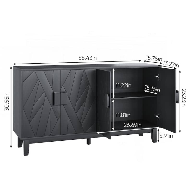 Versatile Modern Buffet Cabinet with Stylish Design