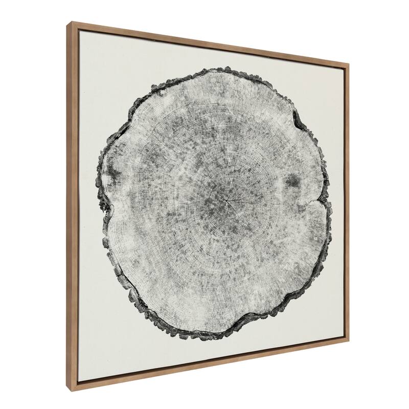 Kate and Laurel Sylvie Rings Framed Canvas by Emiko and Mark Franzen - 30x30 - Gold