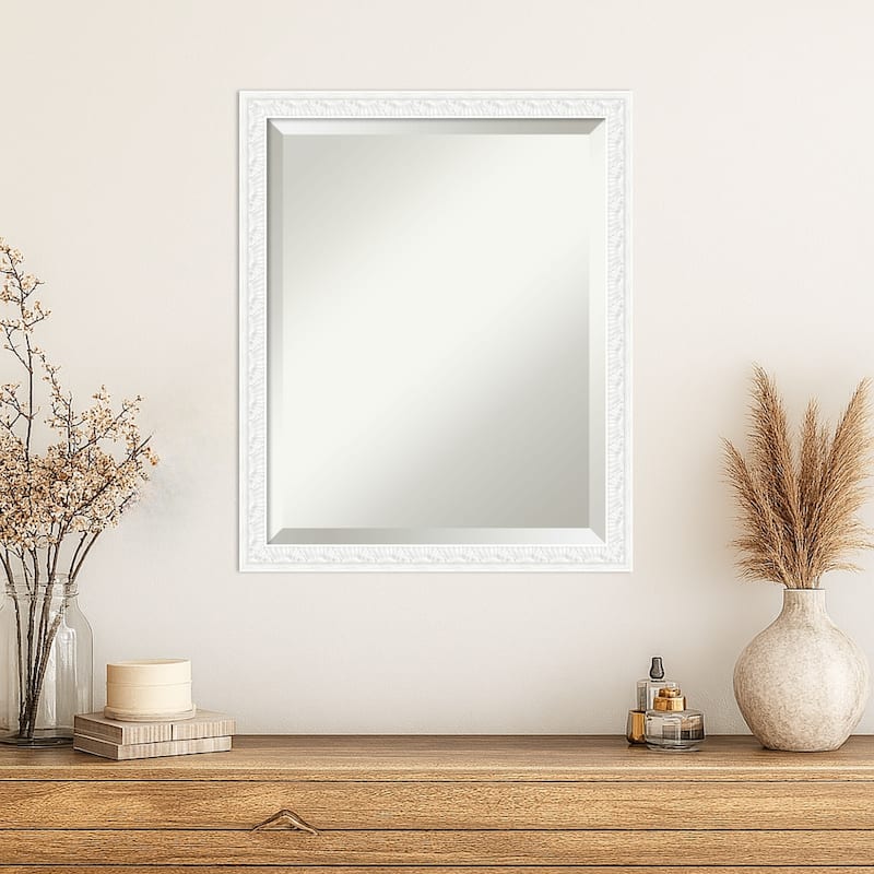 Bethany Beveled Wood Framed Wall Mirror