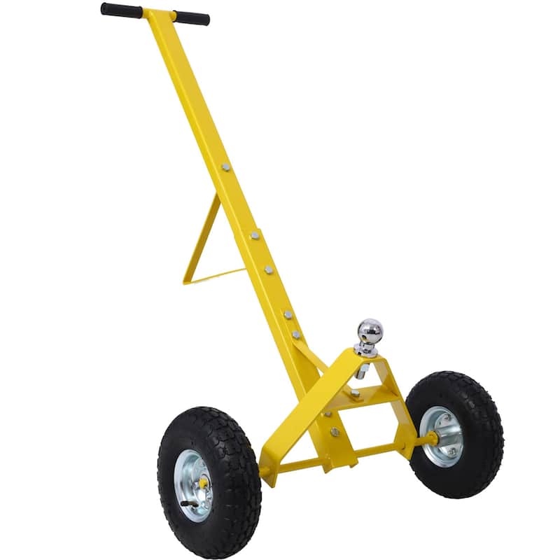 Multifunctional trailer dolly with 10-inch pneumatic tires, 600 lbs capacity