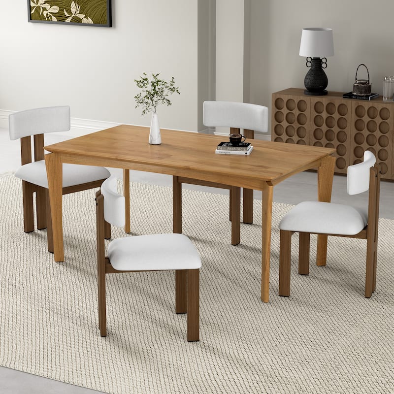 Christopher Knight Home - Ava 7-Piece Dining Set - A Perfect Blend of Comfort and Style - White+Natural