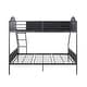 preview thumbnail 6 of 4, Furniture of America Orven Modern Black Metal Twin over Full Bunk Bed