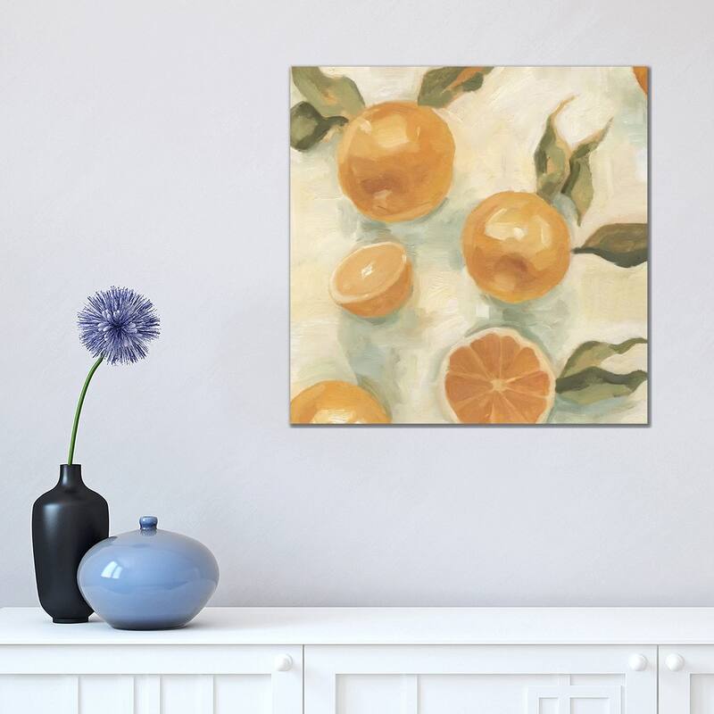 iCanvas "Citrus Study In Oil IV" by Emma Scarvey Canvas Print - 18x18x1.5