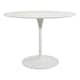 41.25" x 41.25" Flower Round Dining Table - White Base