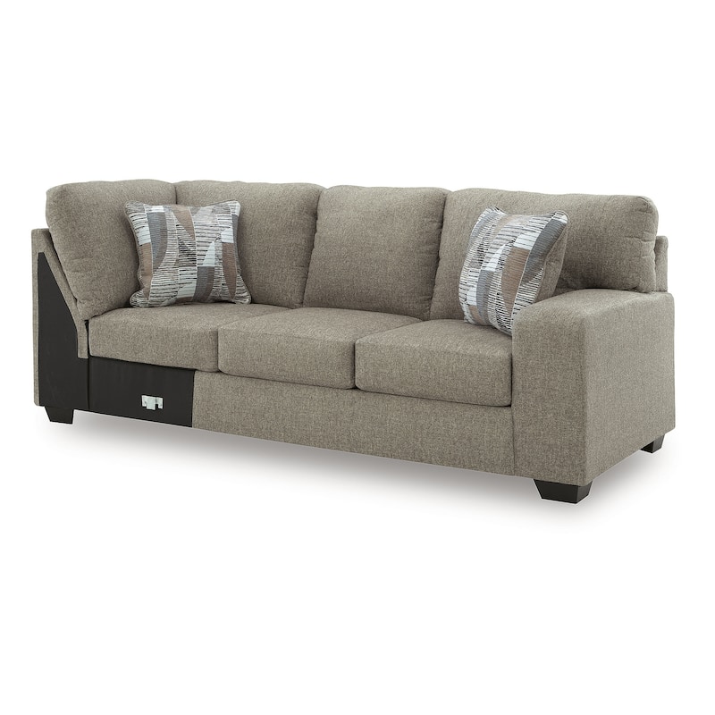 Signature Design by Ashley Newellen Gray 3-Piece Sleeper Sectional with Chaise