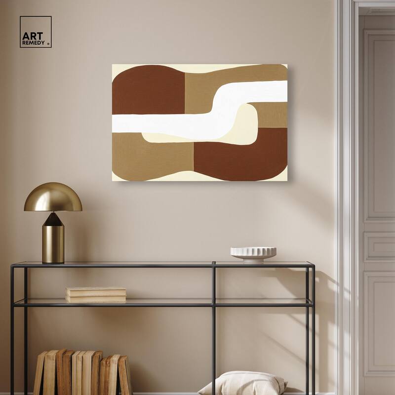 Minimal Wavy III Canvas by Art Remedy, Gallery Wrapped