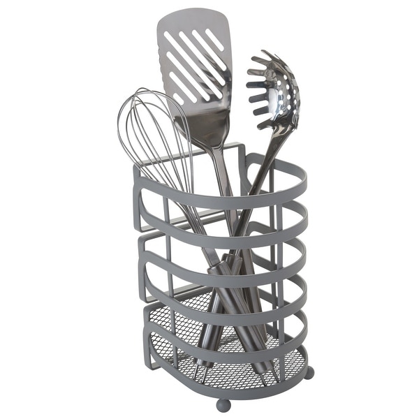 Kitchen Details Industrial Collection Cooking Utensil Basket Caddy - Thumbnail 2