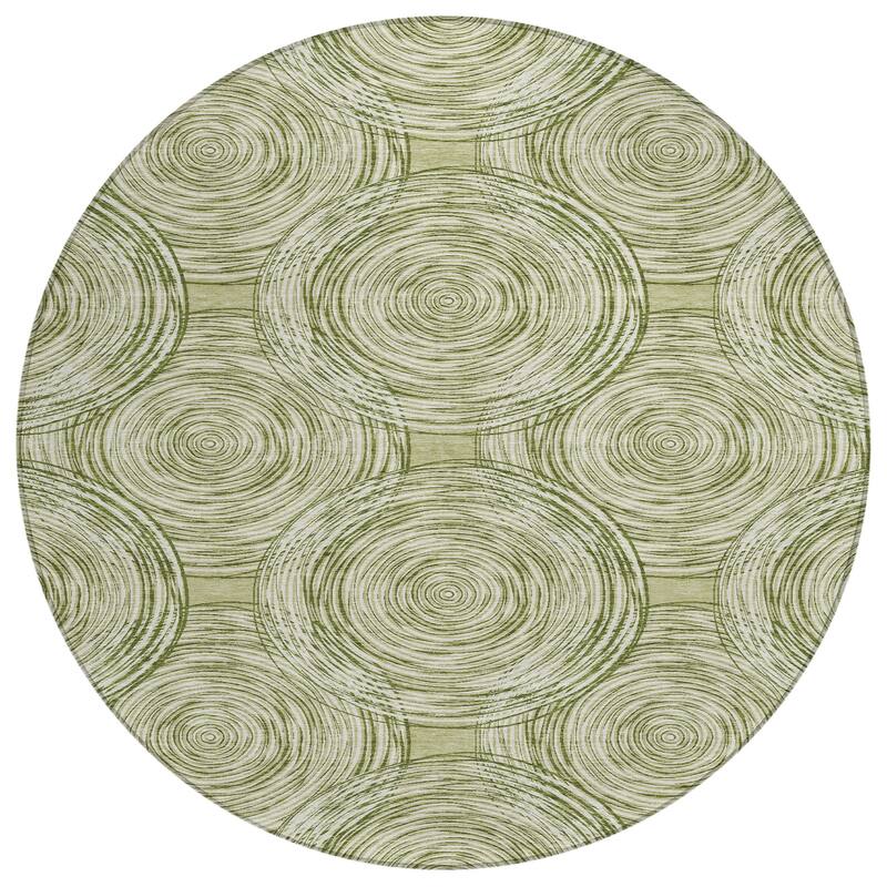 Machine Washable Indoor/ Outdoor Modern Pune Chantille Rug