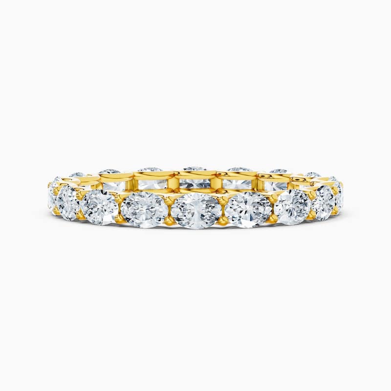 Auriya 14k Gold Oval East-West Lab Grown Diamond Eternity Band 1.80 - 8.25 ct. tw. (F-G, VS) - 1.80 ct. wt. - 5.5 - Yellow