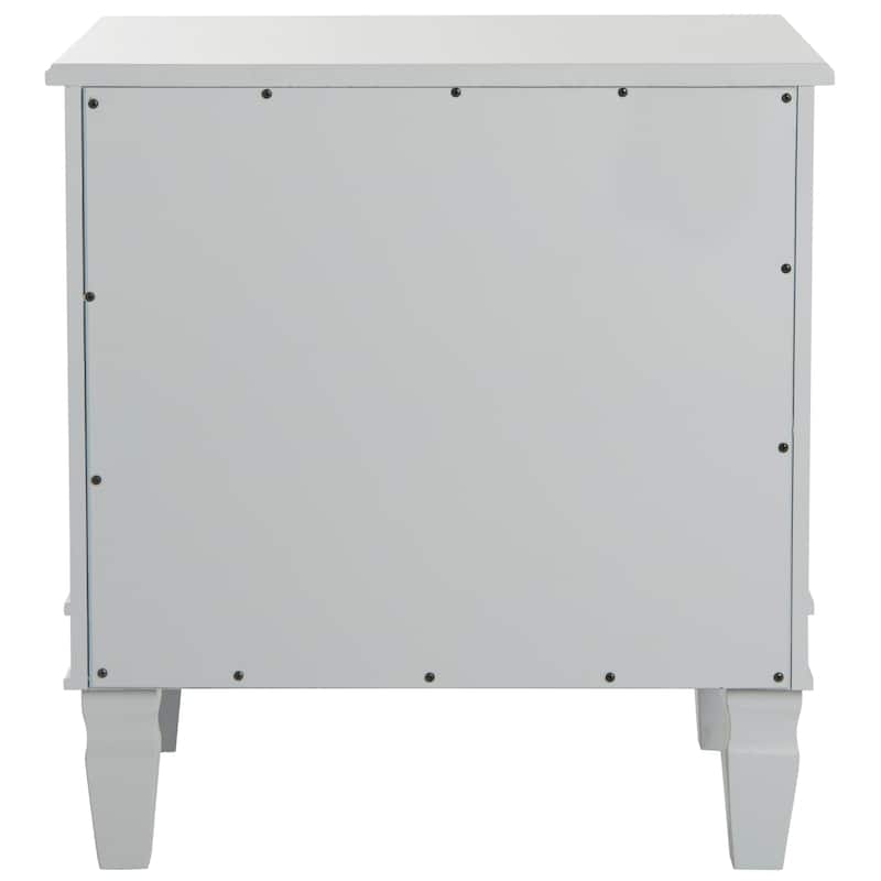 SAFAVIEH Georgeann White 3-Drawer Nightstand