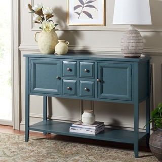 SAFAVIEH Charlotte Grey Storage Sideboard - 45.7" x 15" x 34"