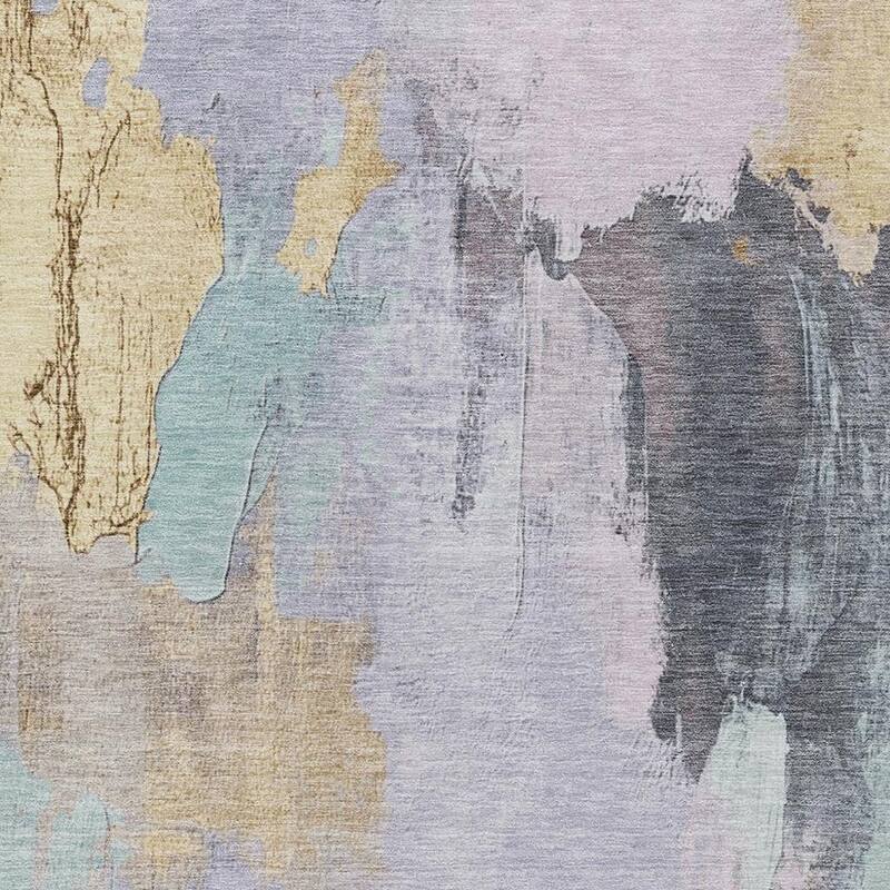 HomeRoots Abstract Transitional Rectangle Outdoor Rug