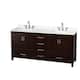 Option Espresso / White Quartz Top / Brushed Chrome