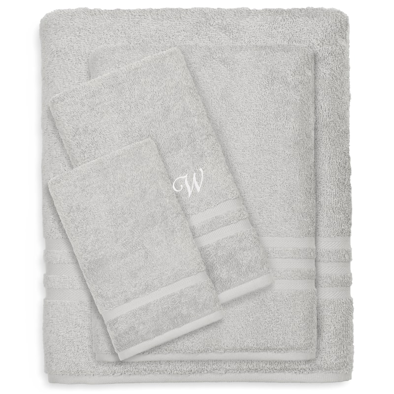 Authentic Hotel and Spa 100% Turkish Cotton 4PC Denzi Towel Set. - W
