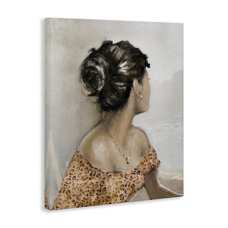 Stupell Woman Looking Away Portrait Canvas Wall Art Design By E. Anthony Orme