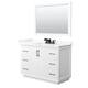 Option White / Giotto Quartz Top / Matte Black Hardware