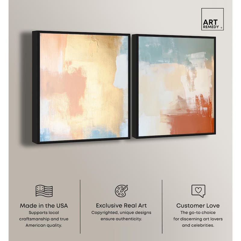 Painted Serenity I Canvas Set of 2 by Art Remedy
