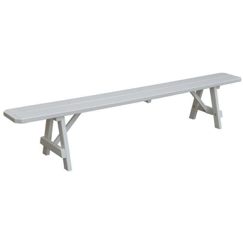 Pine 8' Traditional Bench